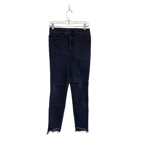 Express Denim Perfect Charcoal Black High Rise Ankle Skinny Jeans 6 Women’s - Picture 1 of 13